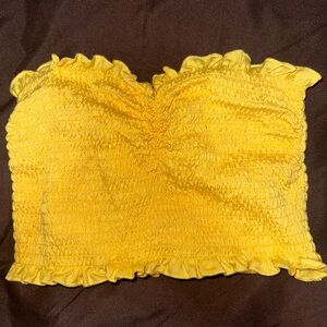 Rue21 Sunny Yellow Smocked Top
